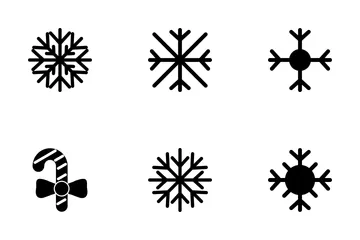 Iconos vectoriales de Navidad Paquete de Iconos