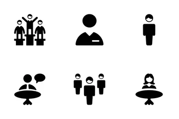 Iconos vectoriales de personas Paquete de Iconos