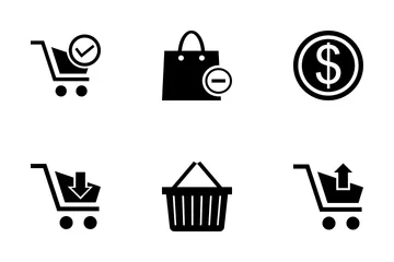 Iconos vectoriales de comercio electrónico Paquete de Iconos