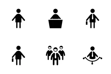 Iconos vectoriales de personas Paquete de Iconos