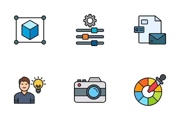 Idea Creative Process Icon Pack