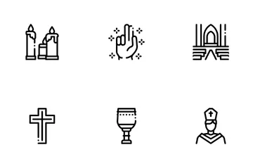 Cristianismo de la iglesia Paquete de Iconos