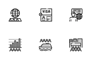 Immigration Refugee Icon Pack