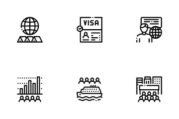 Immigration Refugee Icon Pack