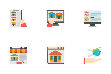 Immobilien und Bau Symbolpack