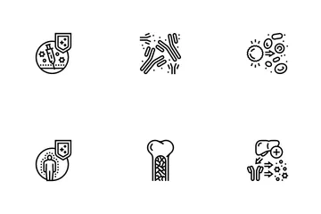 Immune System Disease And Treat Icon Pack