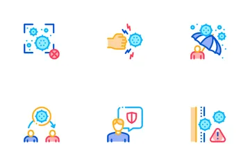 Immunité Défense Biologique Humaine Pack d'Icônes