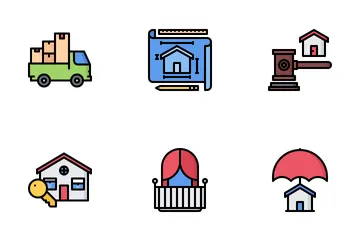 Imobiliária Pacote de Ícones