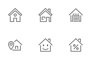 Imobiliária Pacote de Ícones