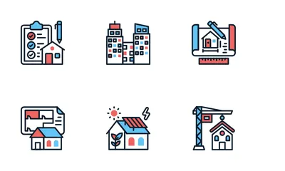 Imobiliária Pacote de Ícones