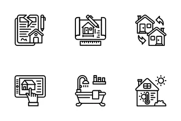 Imobiliária Pacote de Ícones