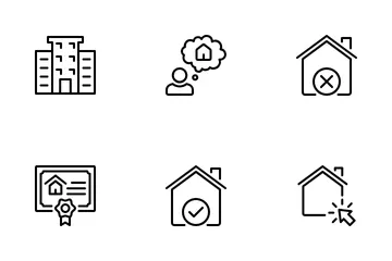 Imobiliária Pacote de Ícones