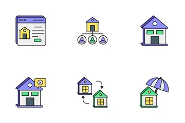 Imobiliária Pacote de Ícones