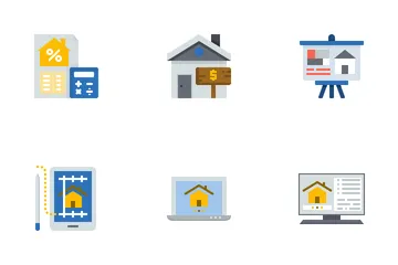 Imobiliária Pacote de Ícones