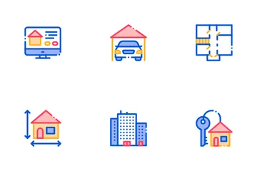 Imobiliária Pacote de Ícones