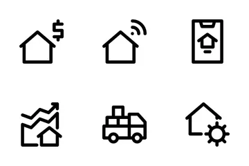 Imobiliária Pacote de Ícones