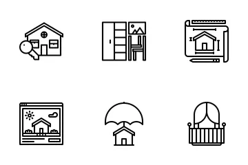 Imobiliária Pacote de Ícones