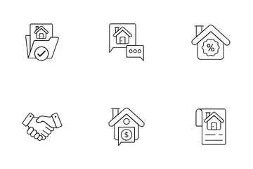 Imobiliária Pacote de Ícones