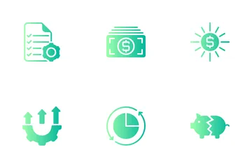 Impact sur les entreprises Icon Pack