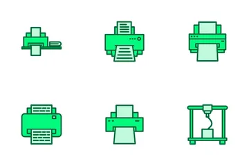 Imprimir e digitalizar Pacote de Ícones