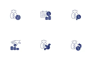 Impuestos estadounidenses Icon Pack