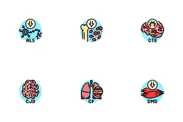 Incurable Disease Doctor Patient Icon Pack