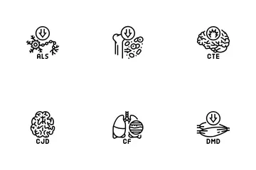 Incurable Disease Doctor Patient Icon Pack