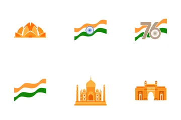 인도 독립기념일 아이콘 팩