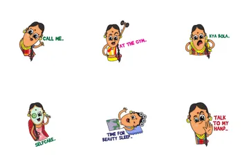Indian Woman Icon Pack