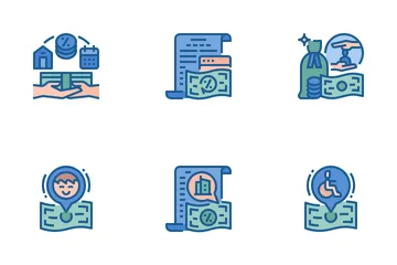 Individual Income Tax Icon Pack