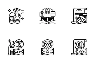 Individual Income Tax Icon Pack