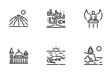 Indonesia Landmark Icon Pack