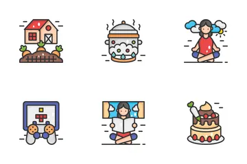 Indoor Activities Icon Pack