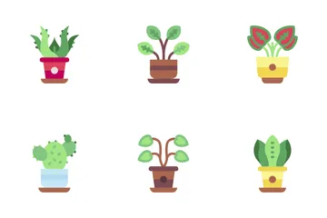 Indoor Plants Icon Pack