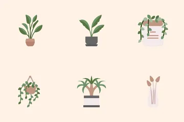 Indoor Plants Icon Pack