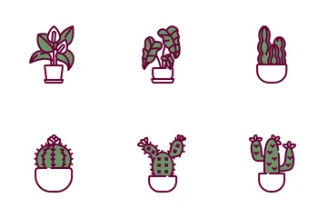 Indoor Plants Icon Pack