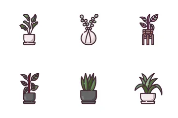 Indoor Plants Icon Pack