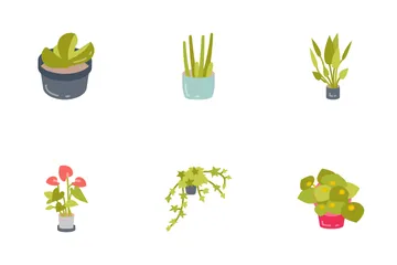 Indoor Plants Icon Pack