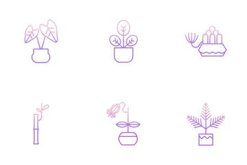 Indoor Plants Icon Pack