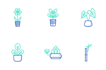 Indoor Plants Icon Pack