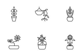 Indoor Plants Icon Pack