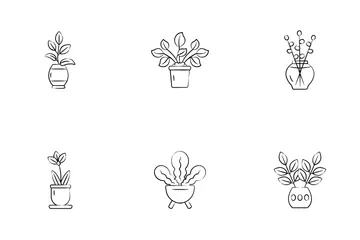 Indoor Plants Icon Pack
