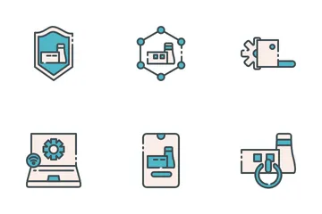 Indústria 4.0 Pacote de Ícones