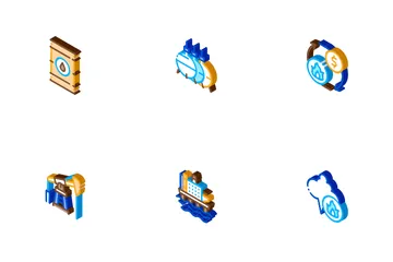 Indústria de Gás Combustível Pacote de Ícones