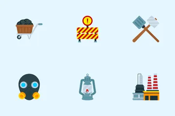 Industria de mineração Icon Pack