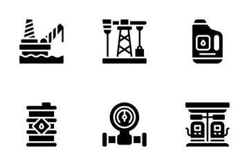 Indústria de Petróleo e Gás Pacote de Ícones