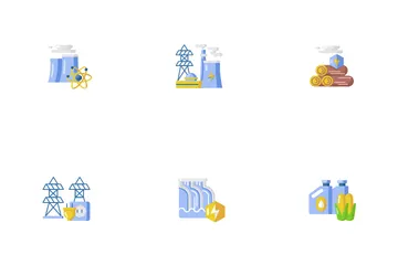 Industria energetica Paquete de Iconos