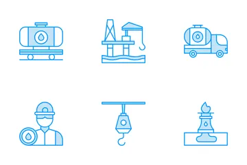 Industria petrolera Icon Pack