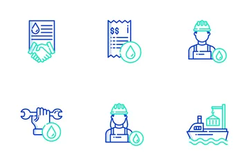 Indústria Petrolífera Pacote de Ícones