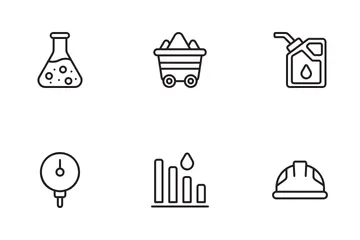 Indústria Petrolífera Pacote de Ícones